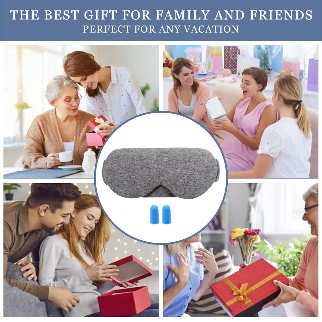 Хлопковый светильник для сна, блокирующий сон, мягкий чехол для глаз с повязкой на глаза, чехол для сна, путешествий