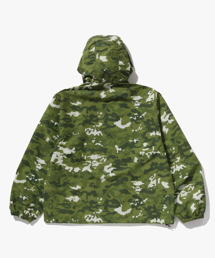 Bape Худи с камуфляжем «Мульти Пиксель» (M) зеленый