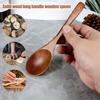 7Pcs Small Wooden Spoons Set Eco Friendly Long Handle Mini Table Spoon for Cooking Serving DIY Projects