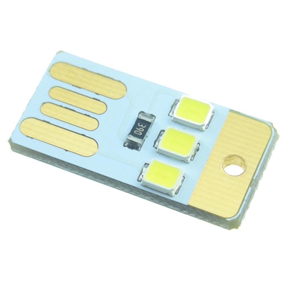 1 шт. USB-брелок-фонарик LED DC 1V - Мини-карточка 1,1 Вт светодиодная лампа для ноутбука, ПК, Power Bank и чтения книг Оптом