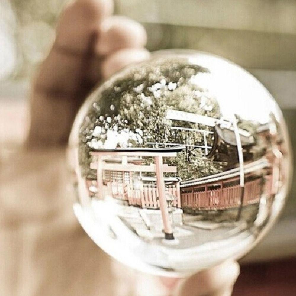 Transparent Crystal Glass Ball Round Lens Globe Crystal Decorative Balls Home Decor