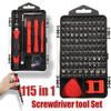115 In 1 Precision Screwdriver Set Professional Magnetic Repair Tool Kit for Phone Computer Watch Laptop Repair