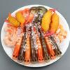 4 Pcs Simulation Shrimp Fake Food Model PVC Squid Japanese Cuisine Kitchen Decor Photography Prop Restaurant Window Display