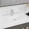 VidaXL Sink with Tap Hole Countertop Washbasin Toilet Hand Basin Bathroom Kitchen Home Interior Matt White 147020