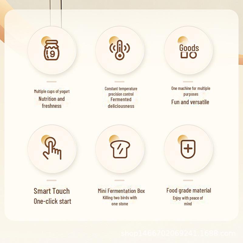 Large-Capacity Fully Automatic Yogurt & Fermentation Machine – Makes 9 Cups, Perfect for Bread and Wine