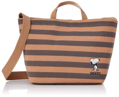 Snoopy SNOOPY Сумка-тоут IP Deli Border 8261 бежевый [Routeto] Peanuts-7P Женская