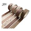 Neat Storage Washi Tape Set 6 Rolls Plaid Set, Grid Checkered Pattern Masking Tape, Self Classic Adhesive Decorative for DIY Crafts, Journal,