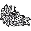 1 шт. павлин металлическое настенное искусство, металлический силуэт декоративная живопись, павлин настенный декор железное искусство домашний декор настенная наклейка художественная работа
