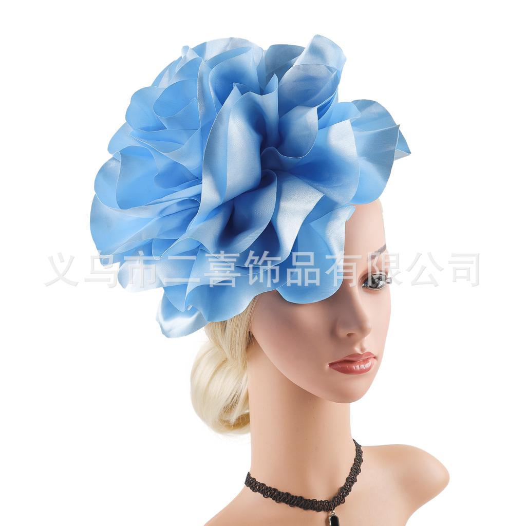 New European and American fashion head flower horse racing festival ball banquet exaggerated flower hair accessories headgear