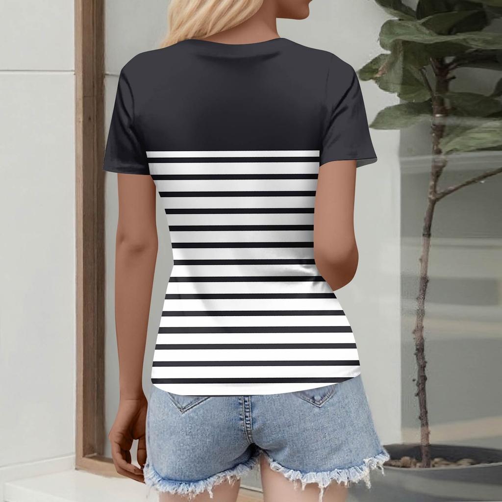 Женская узкая футболка, модный повседневный свитер с круглым вырезом и коротким рукавом