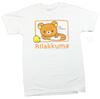 Футболка унисекс Rilakkuma Relaxing With A Birdie Friend, белая