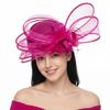 Exaggerated mesh hemp top hat bridal headgear socialite family party hair accessories wedding catwalk top hat