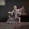 Ceramics Taiji Zhang Sanfeng Legend Figure Statue Wudang School of Chinese Taoism Home Living Room Office Decorative Accessories