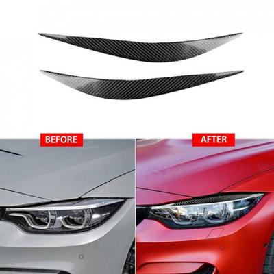 Для BMW F80 M3 F82 F83 M4 14-18 Накладки на фары из углеродного волокна (бровь)