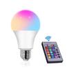 Светодиодная RGBW-лампа с изменяемым цветом E27, 3 Вт/5 Вт/10 Вт/15 Вт, алюминий с пластиковым покрытием, RGB + белый свет + вспышка