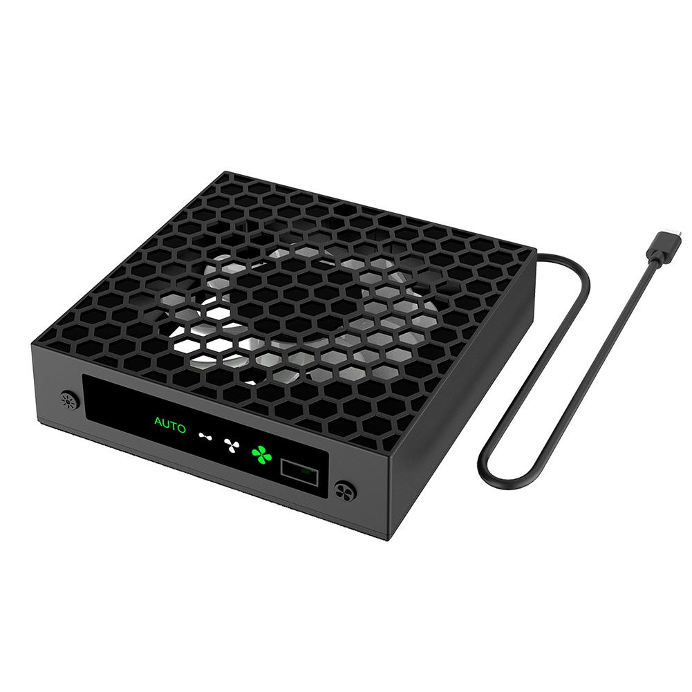 Вентилятор охлаждения RGB для Xbox Series X с держателем для гарнитуры, верхняя система охлаждения, 3 скорости регулируемого верхнего вентилятора, интеллектуальный контроль температуры