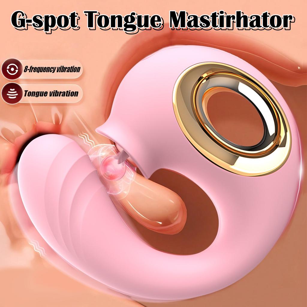 Мастурбаторы Dolphin Lick, женский мастурбатор, клиторальный вибратор для точки G, массажер для лизания сосков, стимулятор языка, эротическая машина, секс-игрушка для женщин