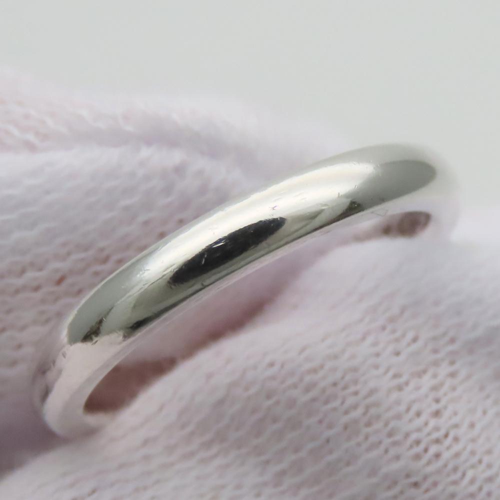 Used TIFFANY&Co. Ring Stacking band EU#49 Silver925/diamond 2.5g Silver 1PD