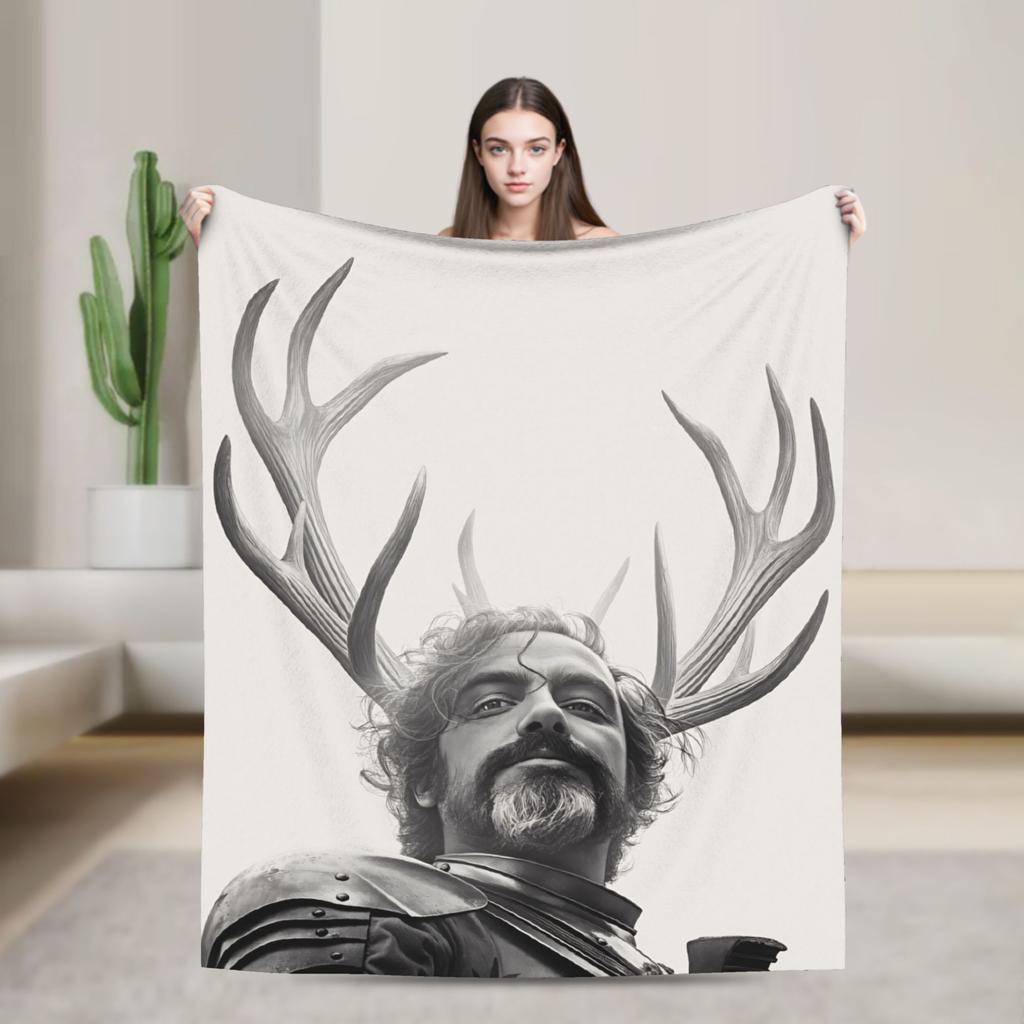 Lyonel Baratheon Throw Blanket Comfortable Funny Blanket For Living Room Travel Office Flannel Bedspread Bed Cover