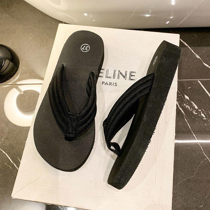 Non-slip Slippers Fashionable Outer Wear Cool Slippers Women's Summer Outer Wear 2025 Cool Slippers Flip-flops Thick-soled Beach Slippers Women