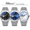 CHENXI Automatic Mechanical Watches For Man Fashion Silver Round Dial Waterproof Luminous Men Watch Gifts