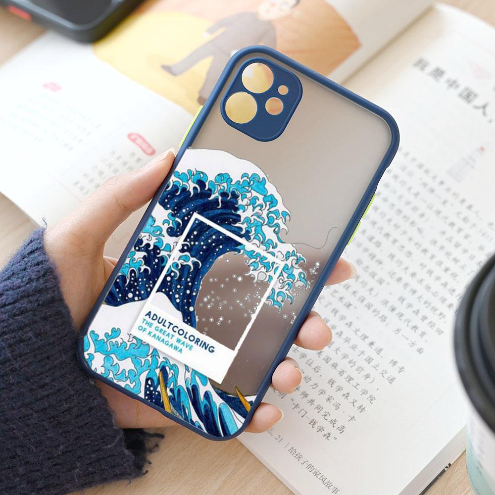 Модный Япония Большая волна у Канагавы Чехол для телефона Для iPhone 15 14 13 12 11 Pro Max Mini XS X XR 7 8 Plus Чехол Искусство Fundas