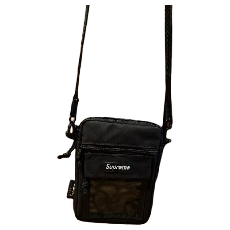 Supreme Нейлоновые сумки через плечо Обычные Унисекс Черный SUP-SS19-917