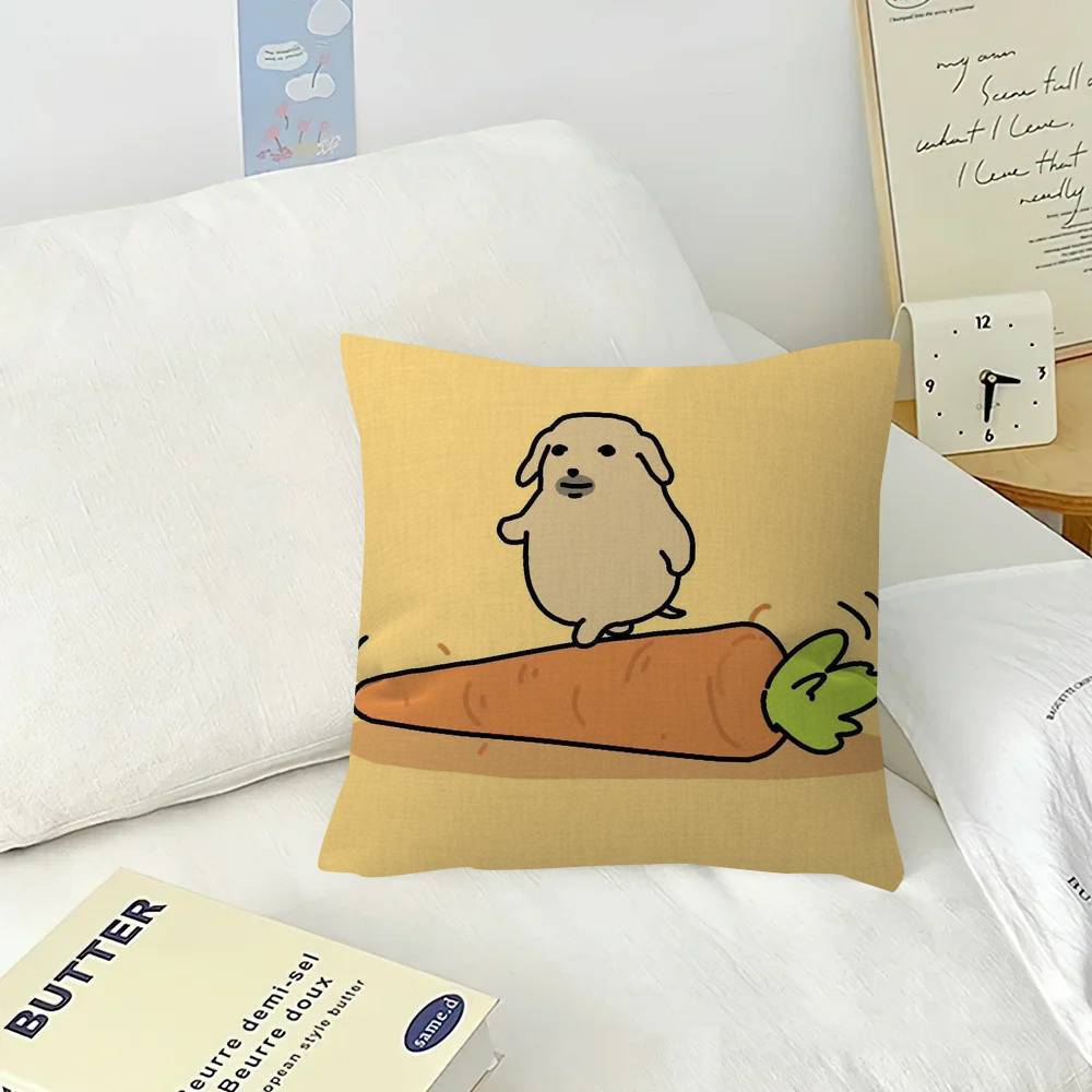 Funny anime meme nnudaeng dog Pillow Gift Home Office Decoration Pillow Bedroom Sofa Car Cushion CoverPillow Case