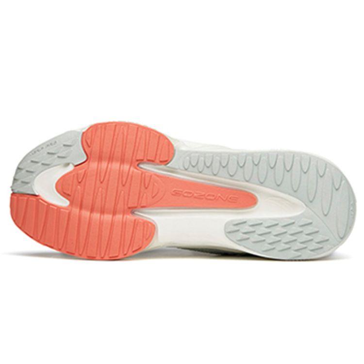 Anta Rocket 3.0 Running Series Cushioning Breathable Low-Top Running Shoes Women Sneaker White Gray Green 122145587-6