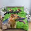 German Shepherd Duvet Cover King Queen 3D Lovely Dog Pattern Bedding Set For Kids Boys Girls Cute Pet Puppy Soft Comforter Cover