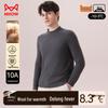 Miiow Men's Wool Blend Round Neck Thermal Long Sleeve T-Shirt