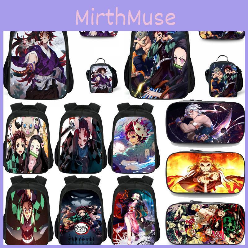 Рюкзак Demon Slayer Kimetsu No Yaiba большой вместимости из прочного материала и стильного дизайна