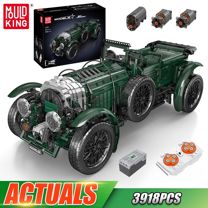 Mould King 13191 Технические Автомобильные Игрушки Радиоуправляемый Надувной Классический Автомобиль Конструктор Сборка Винтажный Автомобиль Набор Кирпичей Рождественский Подарок для Детей