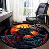 1 шт. Круглый ковер Dragon Moon для офиса, под офисные стулья, в спальню, гостиную, домашний декор, декор комнаты