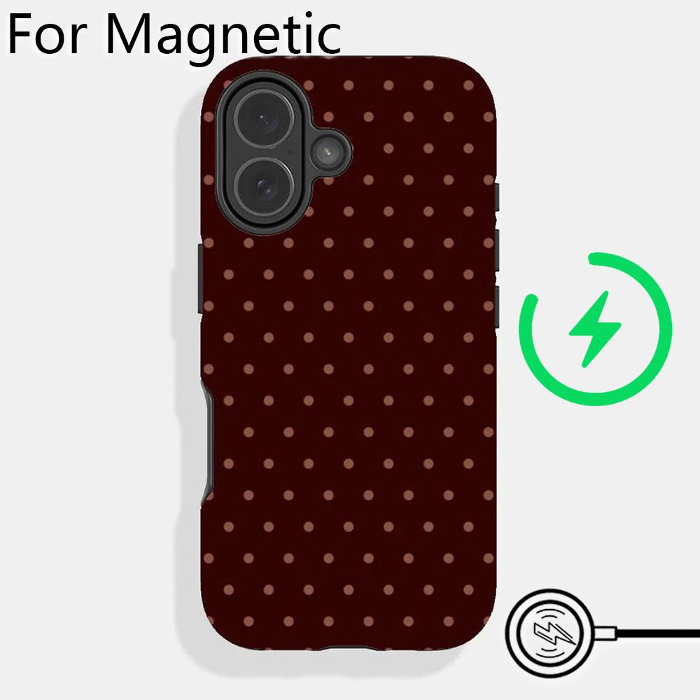 Luxury Clmj Colorful Mini Star Dot Phone Case for iPhone 17 16 15 14 13 12 11 Pro Max Plus Air Magnetic Double-layer Back Cover