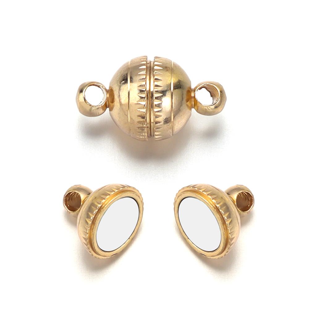 5pcs/Lot Round Strong Magnetic Clasps for For Jewelry Making End Chain Buckle Hook Clasps Connector DIY Bracelets Necklace