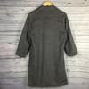Japan Kusto Cashmere 100% P Coat Outer Women M Dark Gray Cupra Lining Double Button Long(USED)