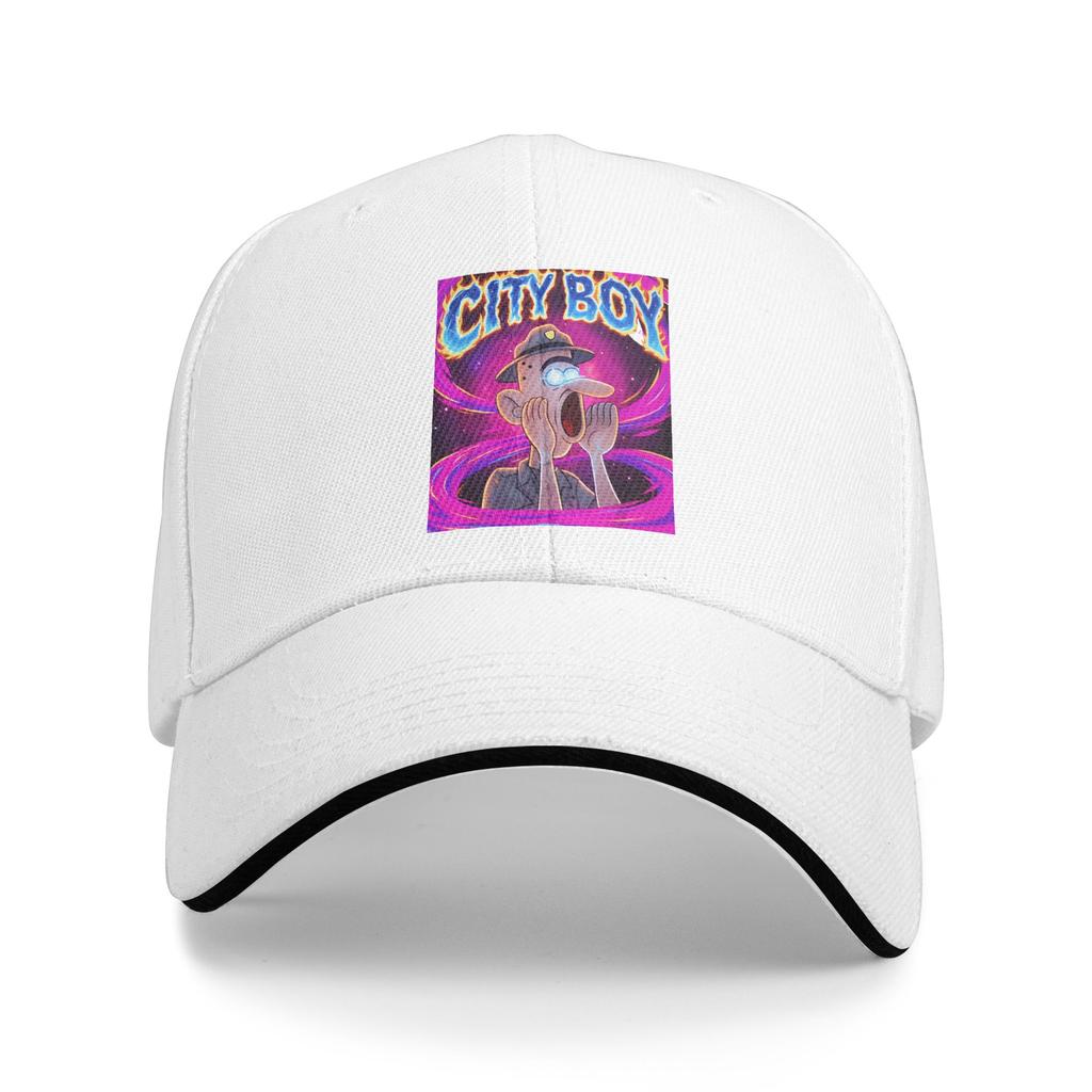 Summer Casual Baseball Cap City Boy Brainrot Meme Reaction Loud Funny Cartoon Outdoor Sunscreen y2k Cool Snapback Cap