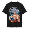 Japanese Animation Dragon Ball Wukong Super Instinct Men's T-Shirt Summer New Retro Fashion Men's and Women's Streetwear