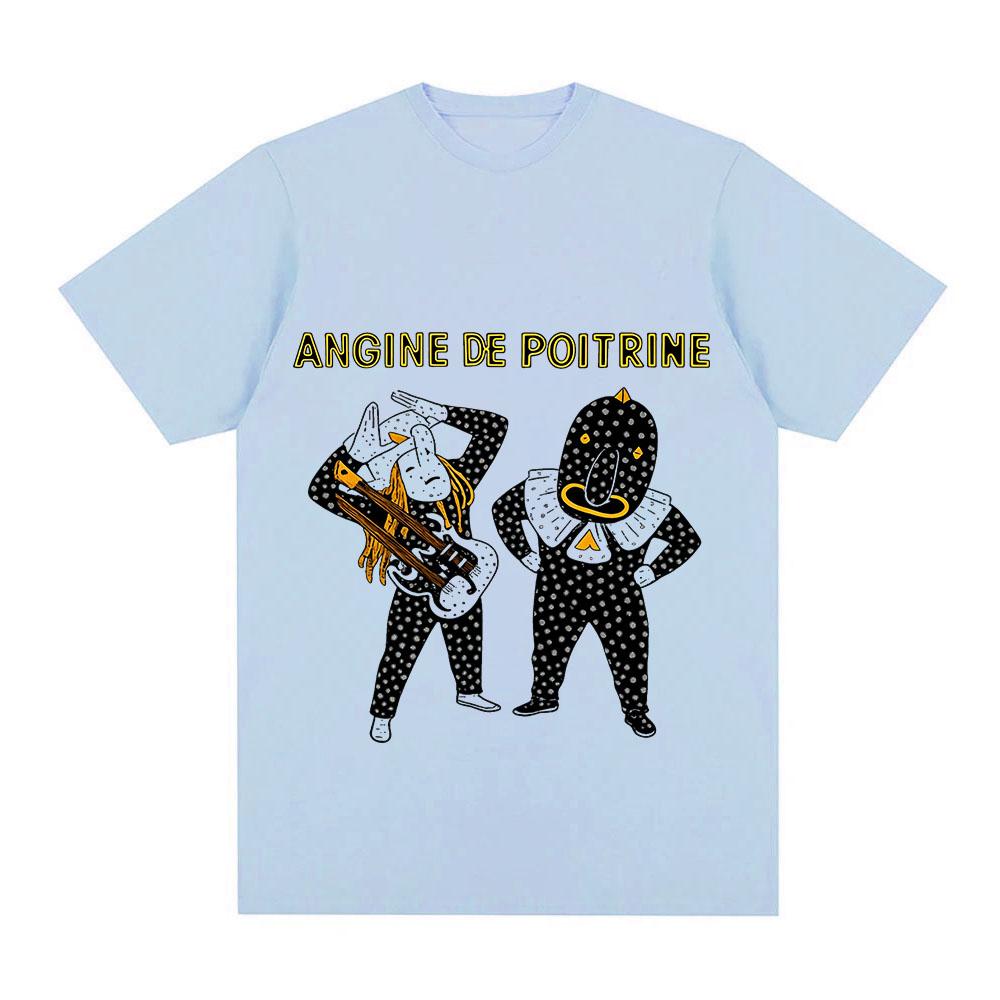 Футболка Angine De Poitrine 100% Хлопок Vol.ii С Графическим Принтом Эстетичные Повседневные Модные Топы для Женщин и Мужчин С Круглым Вырезом Для Взрослых Лето