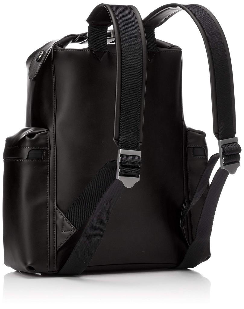 Оригинальный рюкзак Top Clip Medium с резиновым покрытием из кожи черного цвета [Hunter] UBB7019LRS-BLK-One