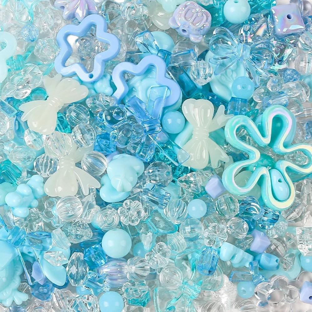 50g Assorted Acrylic Beads: DIY Jewelry & Phone Chain Hair Accessories Kit