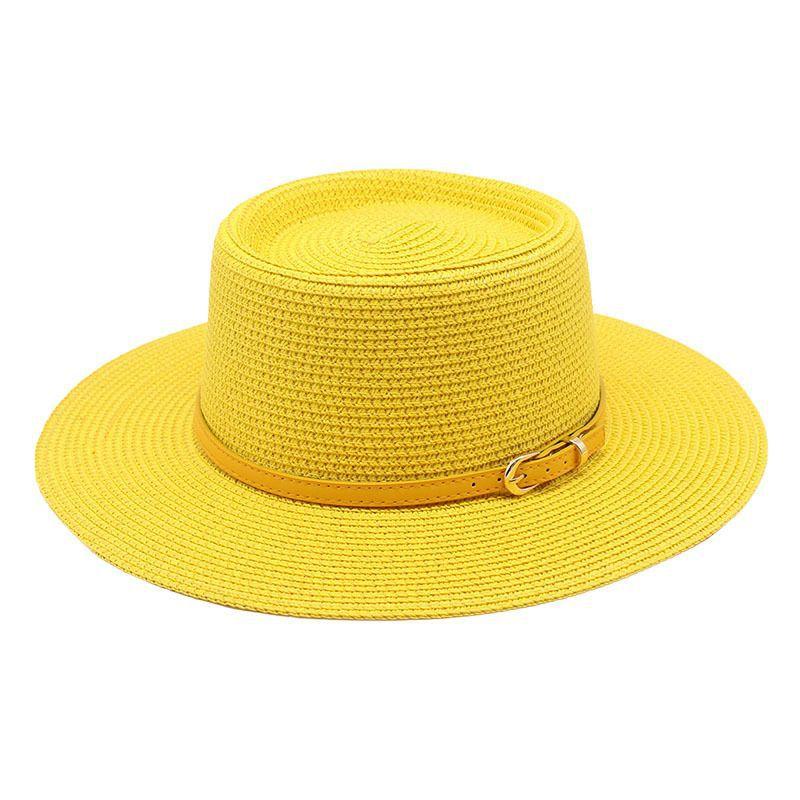 Green hat female summer bump top top hat seaside vacation beach hat Internet celebrity weaving hat sun hat