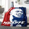 Star Player Kylian Mbappé Blanket Soft Warm Cozy Great for Sofa Office Chair Picnics for All Seasons Playful Design