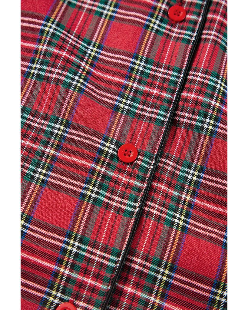 Azura Exchange Рубашка и брюки в красную клетку с принтом больших размеров для отдыха