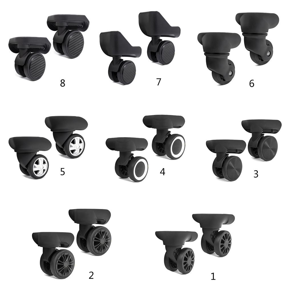 Колеса для чемодана на колесиках, поворотные левые и правые колеса для чемодана, сменные детали для большинства чемоданов