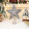 1 шт. Трехмерные железные блестящие полые рождественские елочные украшения, макет сцены