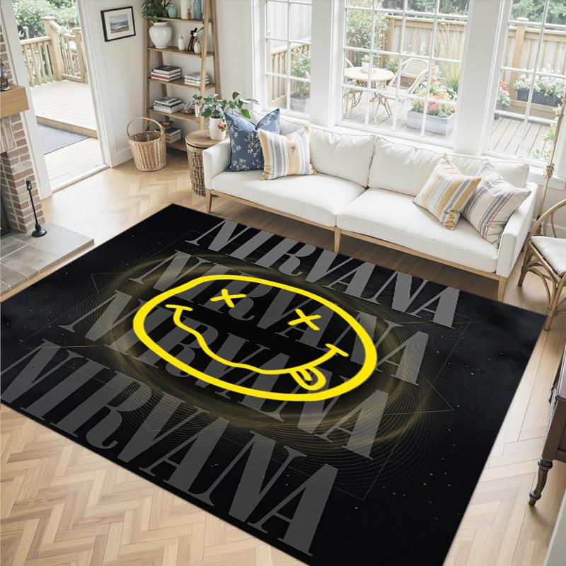 Nirvana Design Crystal Velvet Carpet Cozy Non?Slip Printed Rug For Bedroom Living Room Entrance
