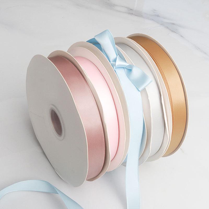 Романтичные и уютные двухсторонние ленты из полиэстера 1,5 см, заколки для волос, аксессуары для волос, материалы для плетения бантов, высококачественная матовая лента