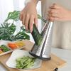 Grater Labor-saving Comfortable Grip Non-slip Rubber Bottom Manual Stainless Steel Cone Cheese Grater with Handle Home Supply